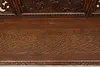 Renaissance Antique Oak Hall Bench, King Richard Lion Heart (7)