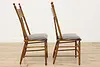 Farmhouse Set of 4 Antique Victorian Pressback Dining Chairs (14)