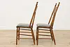 Farmhouse Set of 4 Antique Victorian Pressback Dining Chairs (6)