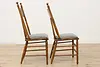 Farmhouse Set of 4 Antique Victorian Pressback Dining Chairs (8)