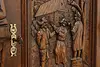 Renaissance Antique Oak Sideboard Buffet Bar, Tavern Scenes (35)