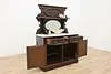 Victorian Antique Carved Walnut & Marble Sideboard or Bar (3)