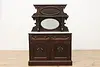 Victorian Antique Carved Walnut & Marble Sideboard or Bar (9)