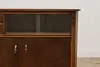 Art Deco Antique Oak Bar Cabinet Server or Console, GSG (10)