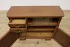 Art Deco Antique Oak Bar Cabinet Server or Console, GSG (6)