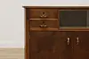 Art Deco Antique Oak Bar Cabinet Server or Console, GSG (9)