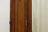 Art Nouveau French Antique Walnut Armoire Wardrobe & Mirror (11)