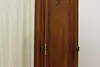 Art Nouveau French Antique Walnut Armoire Wardrobe & Mirror (12)