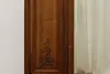 Art Nouveau French Antique Walnut Armoire Wardrobe & Mirror (13)