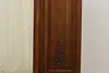 Art Nouveau French Antique Walnut Armoire Wardrobe & Mirror (14)