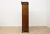 Art Nouveau French Antique Walnut Armoire Wardrobe & Mirror (17)