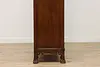 Art Nouveau French Antique Walnut Armoire Wardrobe & Mirror (23)