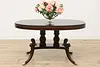 Georgian Design Antique Mahogany Oval Breakfast Dining Table (2)