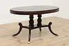 Georgian Design Antique Mahogany Oval Breakfast Dining Table (3)