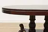 Georgian Design Antique Mahogany Oval Breakfast Dining Table (5)