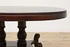 Georgian Design Antique Mahogany Oval Breakfast Dining Table (6)