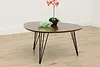 Midcentury Modern Design Guitar Pick Shaped Ash Coffee Table (2)