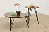 Midcentury Modern Design Guitar Pick Shaped Ash Coffee Table (3)