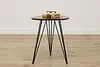 Midcentury Modern Design Guitar Pick Shaped Ash Side Table (2)