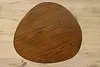 Midcentury Modern Design Guitar Pick Shaped Ash Side Table (4)