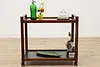 Midcentury Modern Vintage Rosewood Rolling Bar Dessert Cart (3)