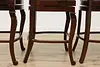 Set of 3 Vintage French Provincial Design Birch Bar Chairs (31)