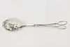 English Victorian Design Vintage Silverplate Salad Tongs (2)