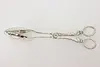 English Victorian Design Vintage Silverplate Salad Tongs (4)