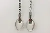 Pair of Vintage Jester Head Silver Spoons, Signed (4)