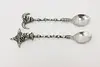 Pair of Vintage Jester Head Silver Spoons, Signed (5)