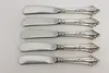 Set of 5 Vintage Sterling Silver Butter or Cheese Knives (2)