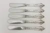 Set of 5 Vintage Sterling Silver Butter or Cheese Knives (3)