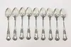 Set of 9 Gorham Silverplate Demitasse Coffee Spoons "P" (3)