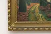 Countryside Barn in Summer Antique Original Oil Painting 21" (6)