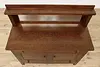 Craftsman Antique Oak Sideboard Buffet or Bar Cabinet Acme (6)