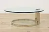 Midcentury Modern Vintage Glass & Chrome Coffee Table, Rosen (8)