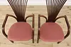 Set 6 Midcentury Modern Design Vintage Birch Dining Chairs (18)