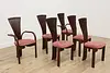 Set 6 Midcentury Modern Design Vintage Birch Dining Chairs (2)