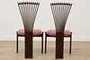 Set 6 Midcentury Modern Design Vintage Birch Dining Chairs (8)