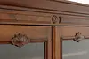 Victorian Antique Walnut Office or Library Bookcase Display (19)