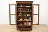 Victorian Antique Walnut Office or Library Bookcase Display (4)