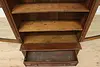 Victorian Antique Walnut Office or Library Bookcase Display (6)