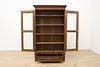 Victorian Antique Walnut Office or Library Bookcase Display (7)