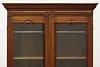 Victorian Antique Walnut Office or Library Bookcase Display (9)