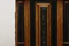 Dutch Kas Antique Carved Elm Dowry Armoire Wardrobe Cabinet (10)