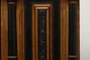 Dutch Kas Antique Carved Elm Dowry Armoire Wardrobe Cabinet (11)