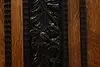 Dutch Kas Antique Carved Elm Dowry Armoire Wardrobe Cabinet (19)