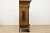 Dutch Kas Antique Carved Elm Dowry Armoire Wardrobe Cabinet (21)