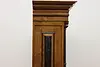 Dutch Kas Antique Carved Elm Dowry Armoire Wardrobe Cabinet (22)