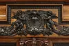 Dutch Kas Antique Carved Elm Dowry Armoire Wardrobe Cabinet (26)